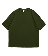 Plain Oversized Olive Green Tee - Flexo