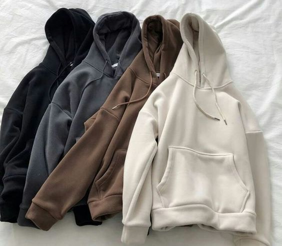 Black, Charcoal Grey, Brown & Cream Oversized Hoodie