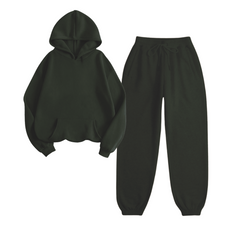 Olive Green Oversize Tracksuit