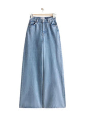 Ice  Blue Wide Leg Jeans