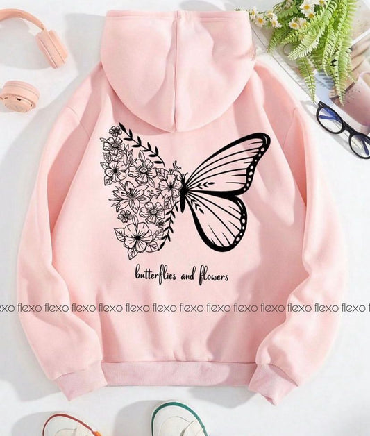 Butterflies & Flowers Hoodie