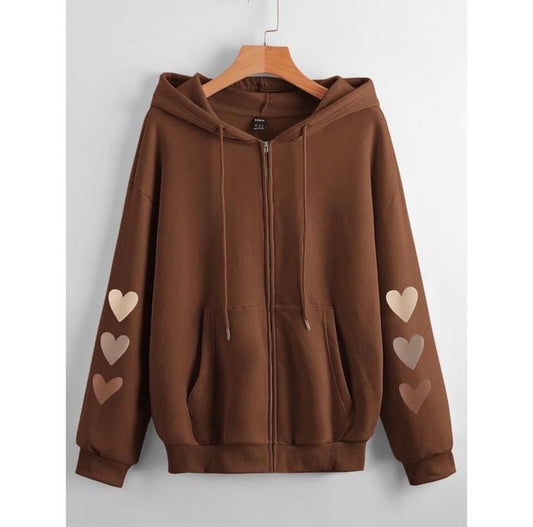 Heart Sleeves Regular Zipper