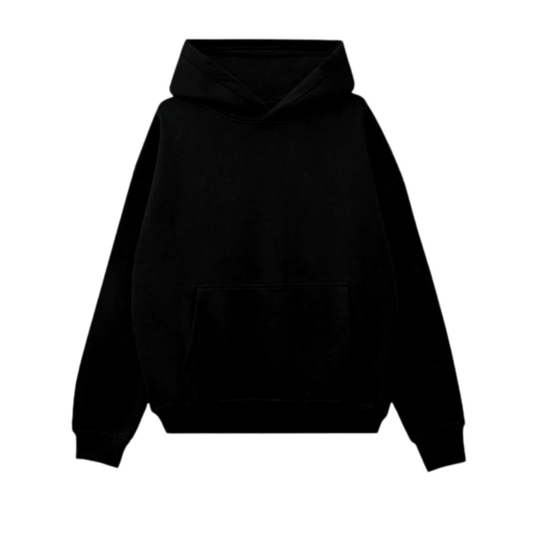 Black Regular Hoodie