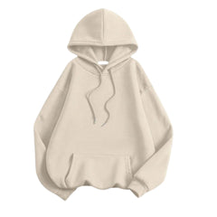 Cream Oversize Drop Shoulder Hoodie