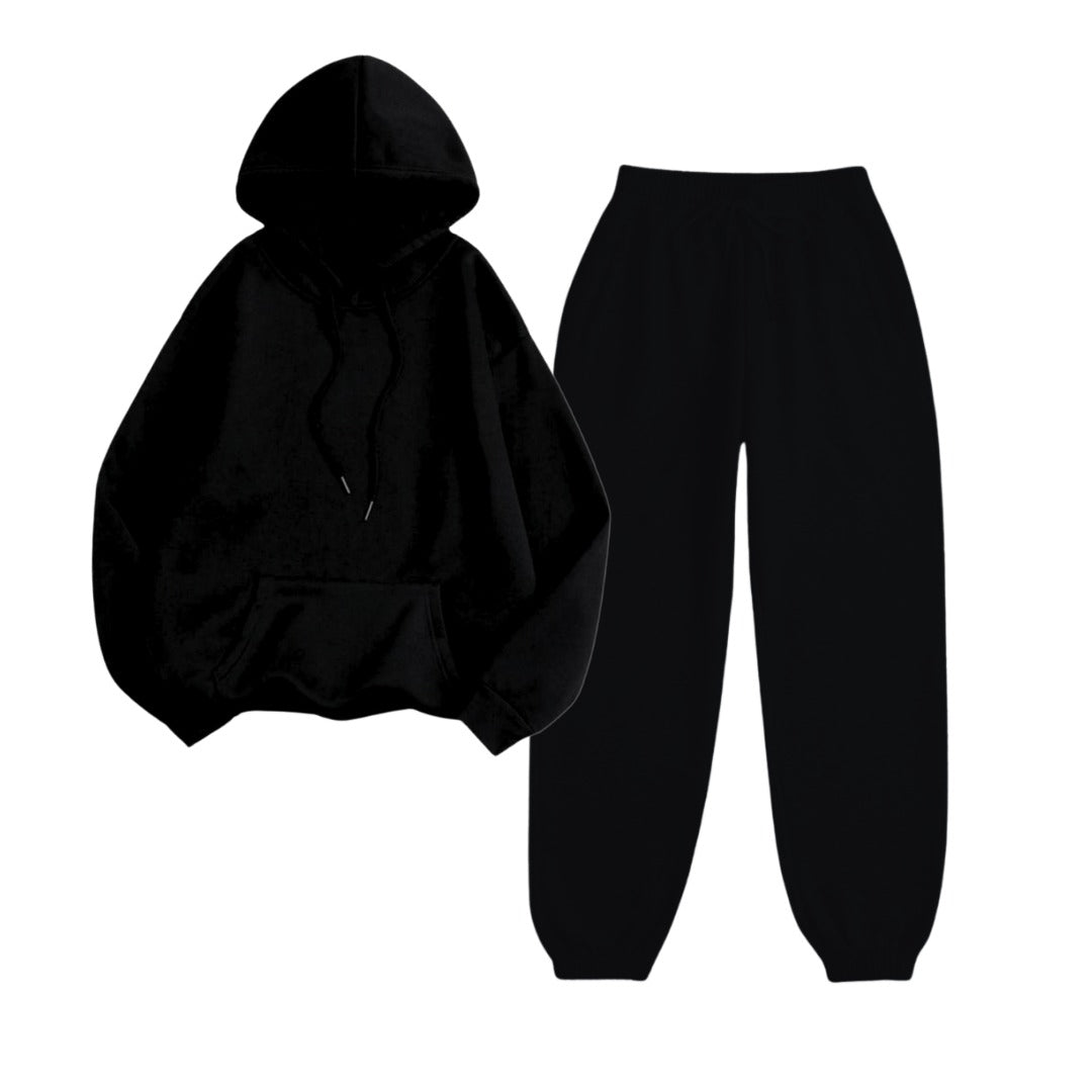 Black Oversize Tracksuit