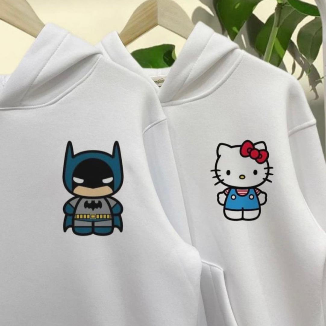 Batman & Kitty couple Hoodie