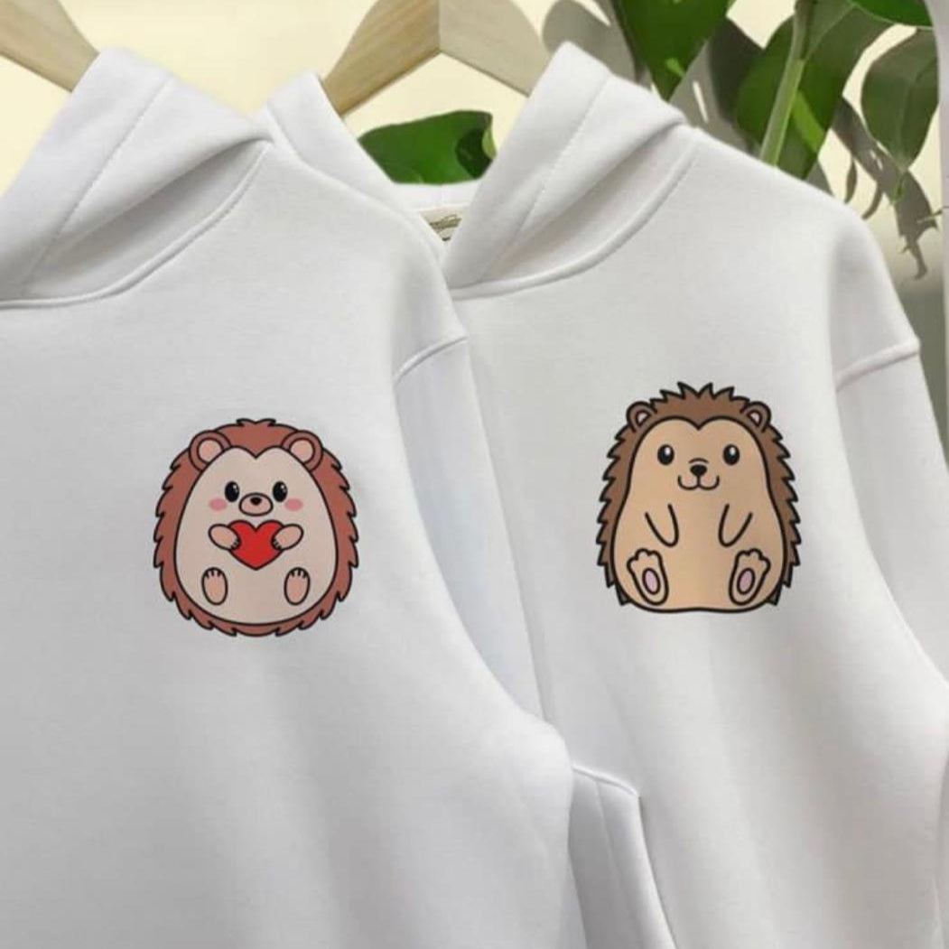 Hedgehog Couple Hoodie