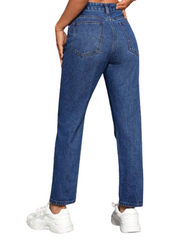 Mid Blue Mom Fit Jeans