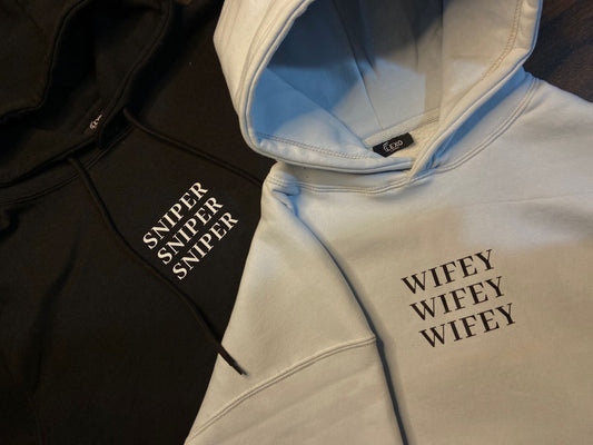 Sniper Wifey couple  Hoodie