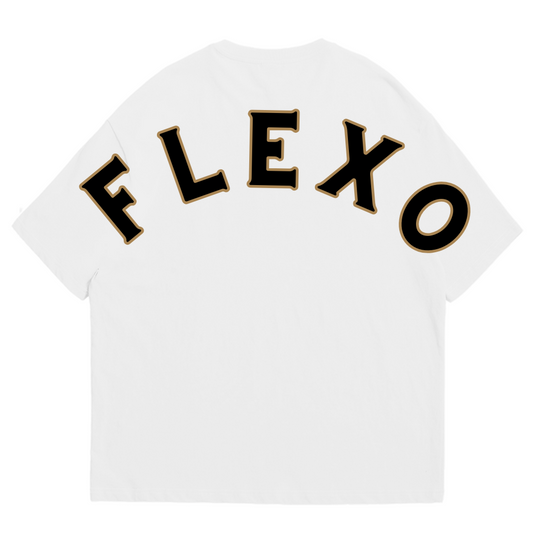 White Flexo Oversize Tee - Flexo