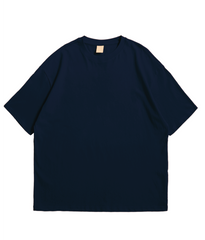 Plain Oversized Navy Blue Tee - Flexo