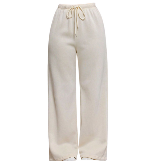 Fleece Straight Leg Trouser