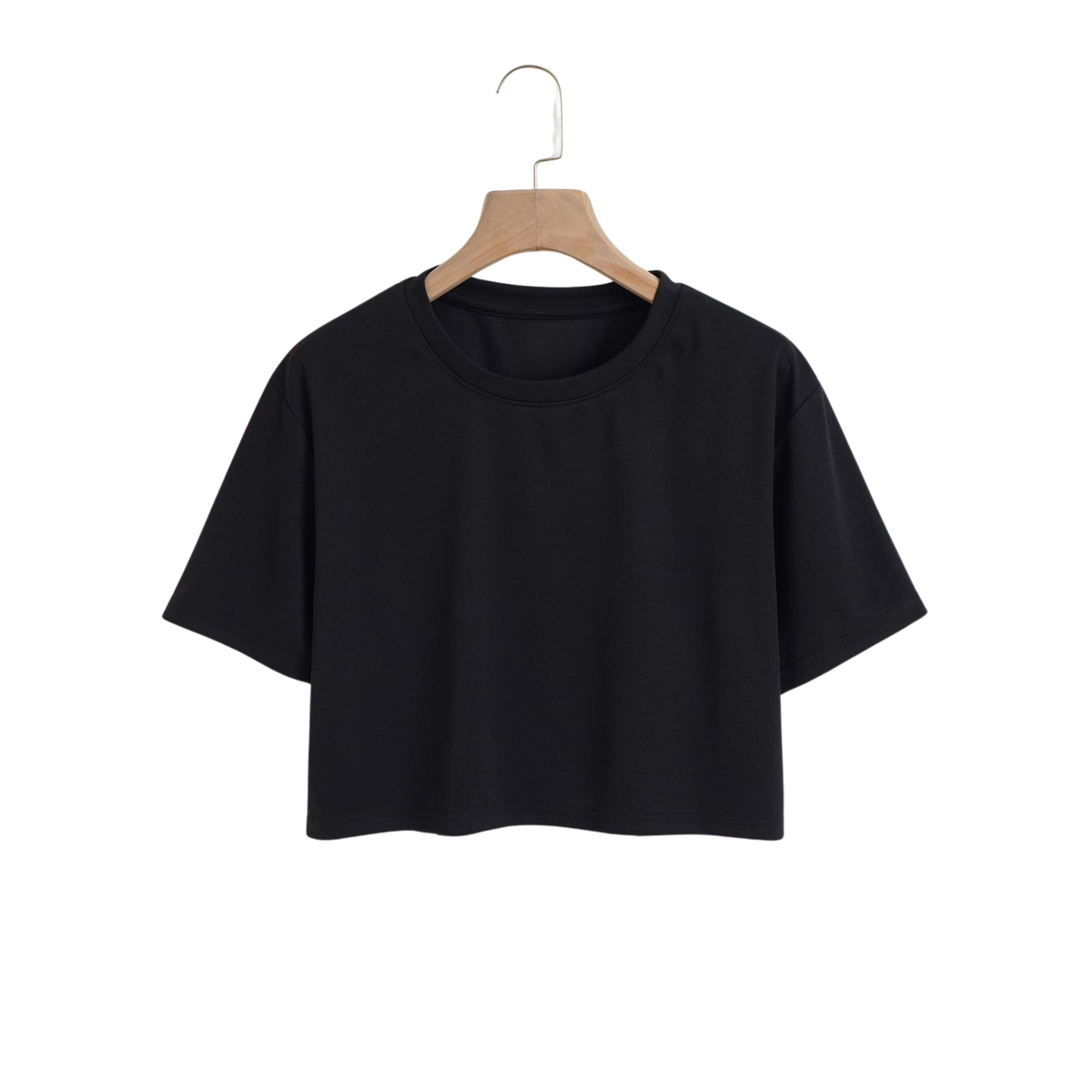 Black Crop tee