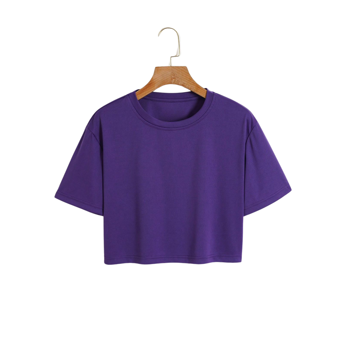 Purple Crop tee