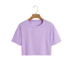 Lilac Crop tee