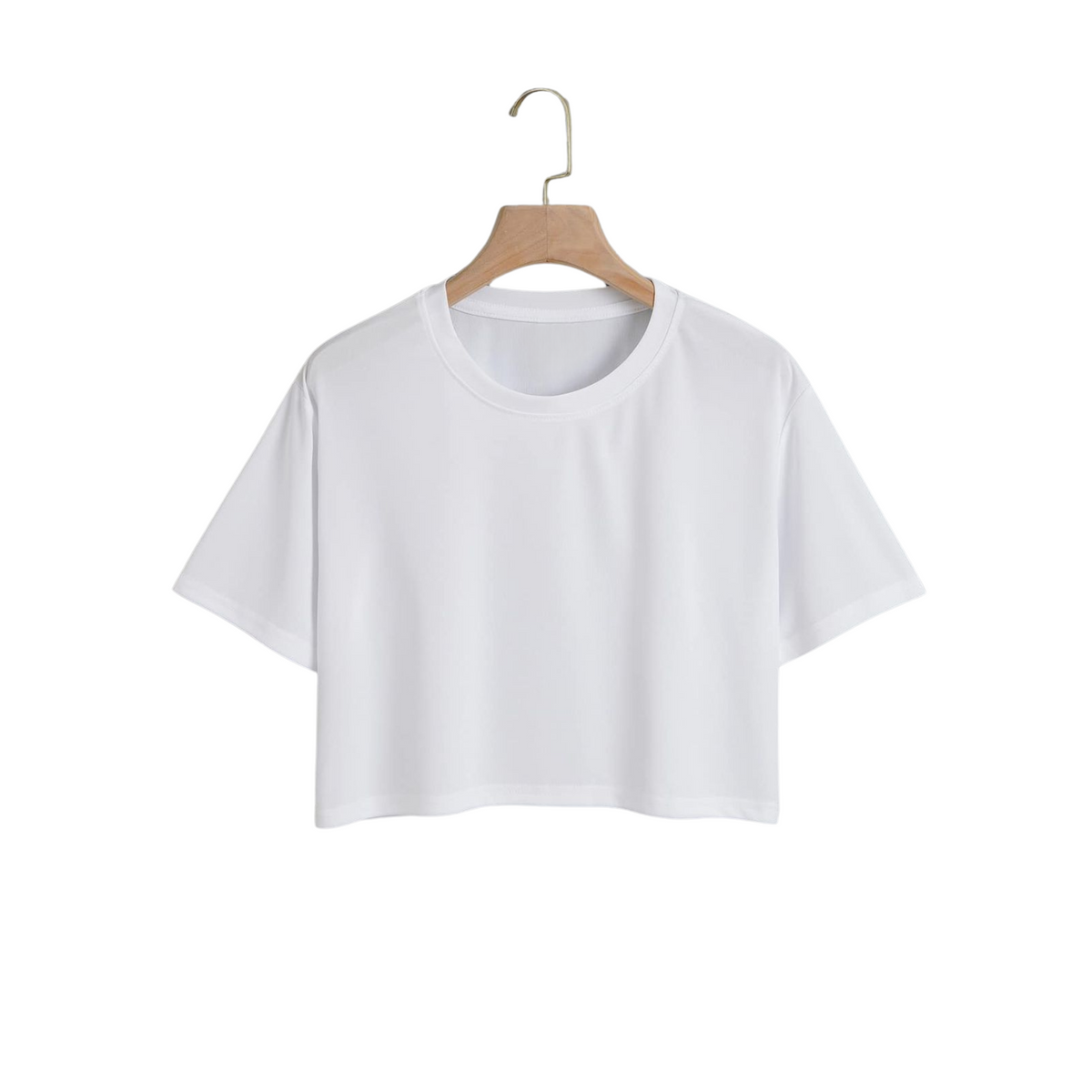 White Crop tee