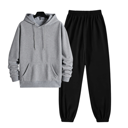 Regular Hoodie with Black Sweatpants