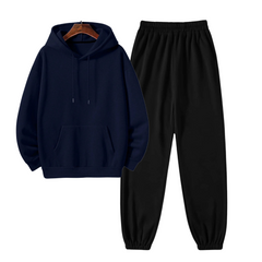 Regular Hoodie with Black Sweatpants