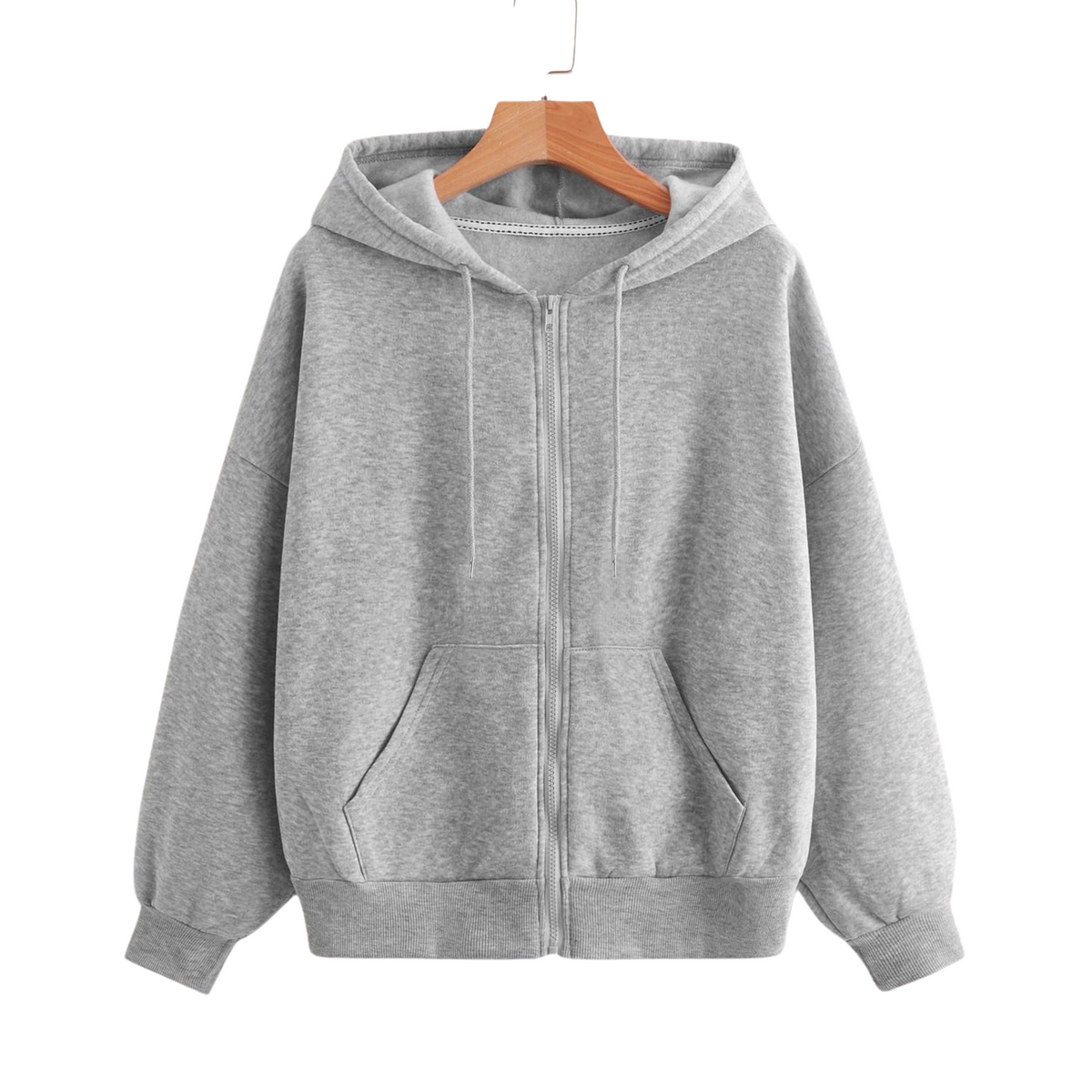 Heather Grey Regular Zipper