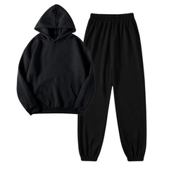 Oversized Hoodie with Black Sweatpants