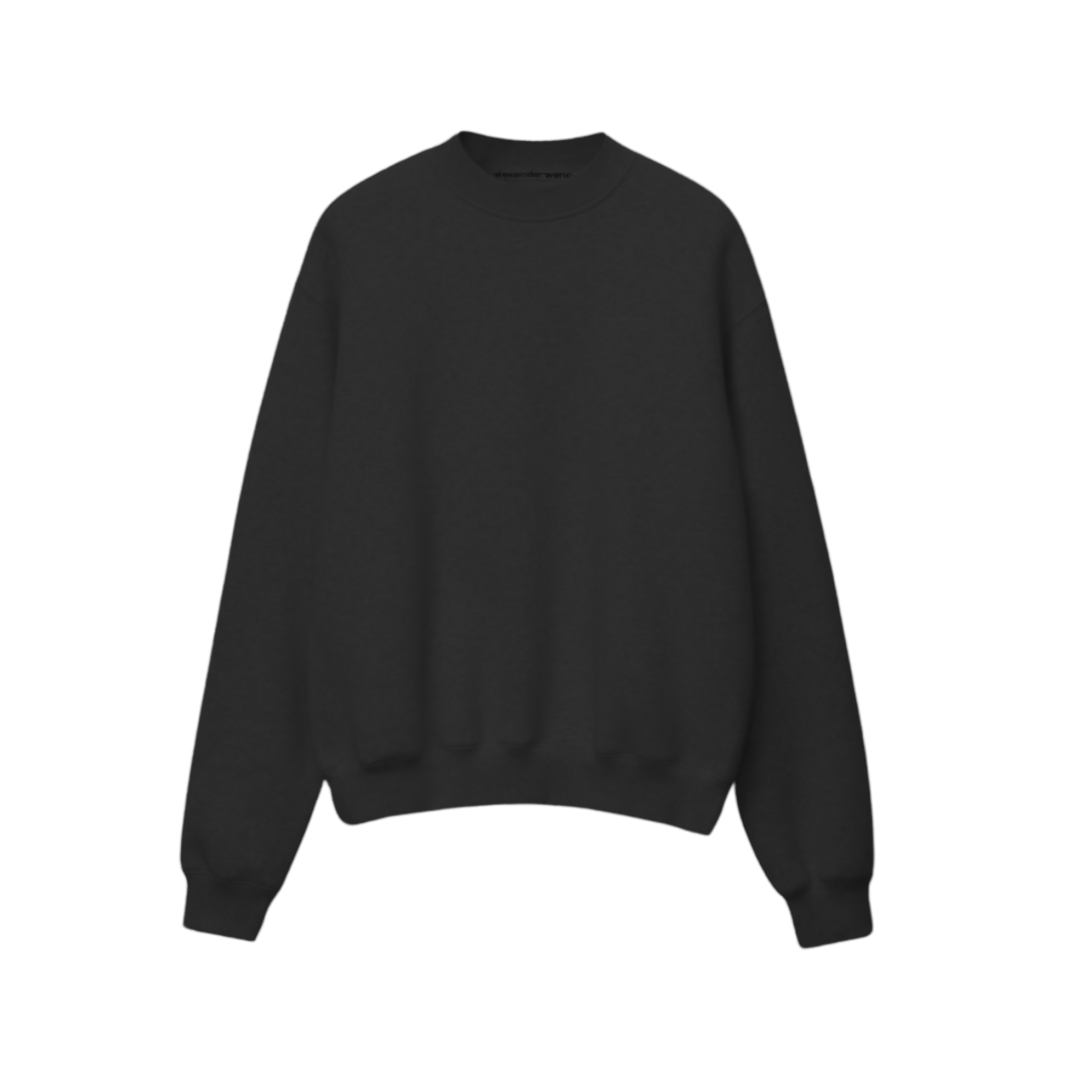 Drop Shoulder Charcoal Grey Sweatshirt