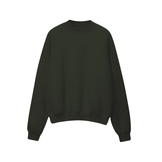 Oversize Olive Green Sweatshirt