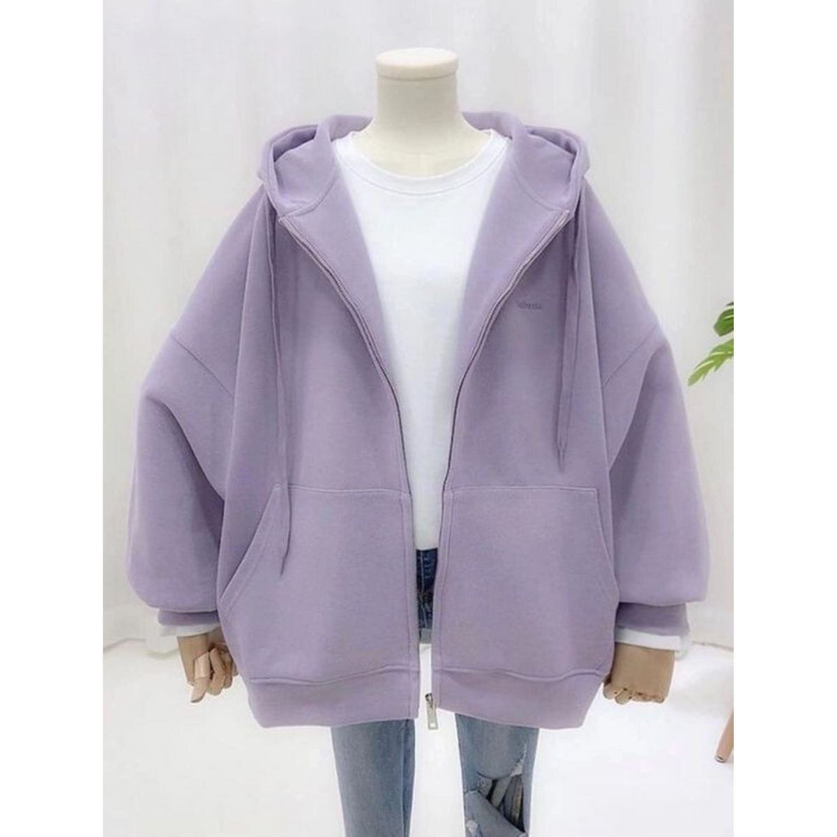 Lilac Oversized Zipper