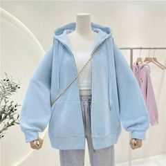 Sky Blue Oversized Zipper