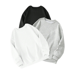 Black, White & Light Grey Sweatshirt