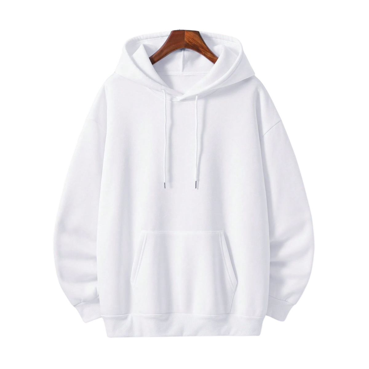 White Regular Hoodie