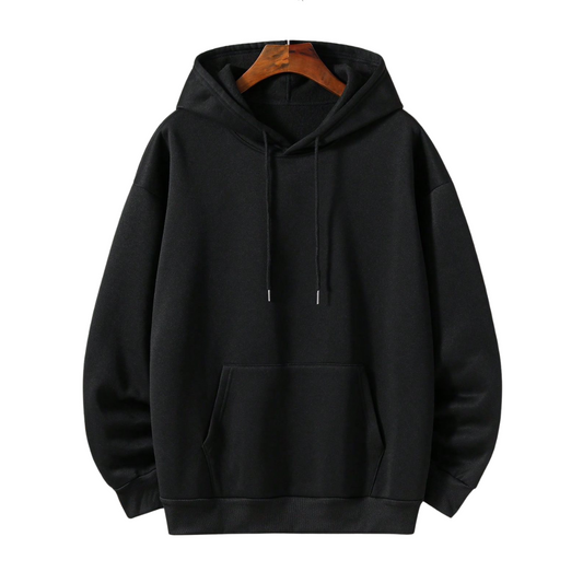 Black Regular Hoodie