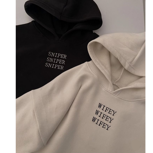 Sniper Wifey couple  Hoodie