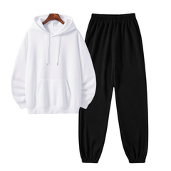 Regular Hoodie with Black Sweatpants