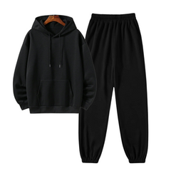 Regular Hoodie with Black Sweatpants