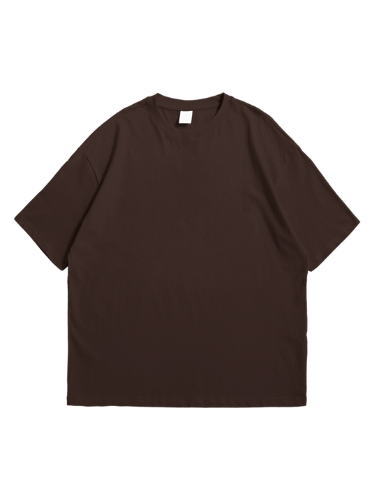 Plain Oversized Brown Tee - Flexo