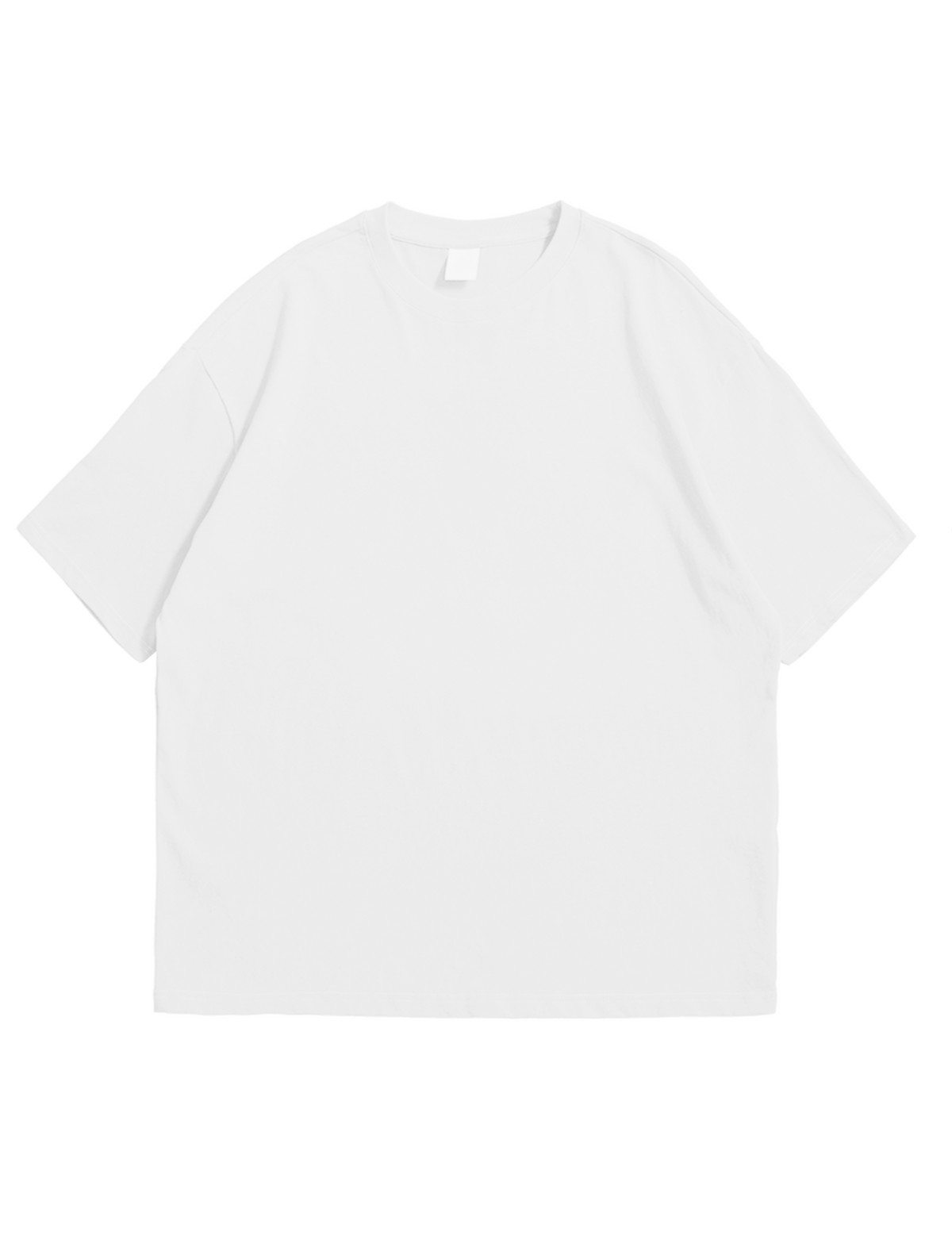 Plain Oversized White Tee - Flexo