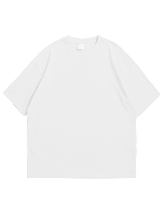 Plain Oversized White Tee - Flexo