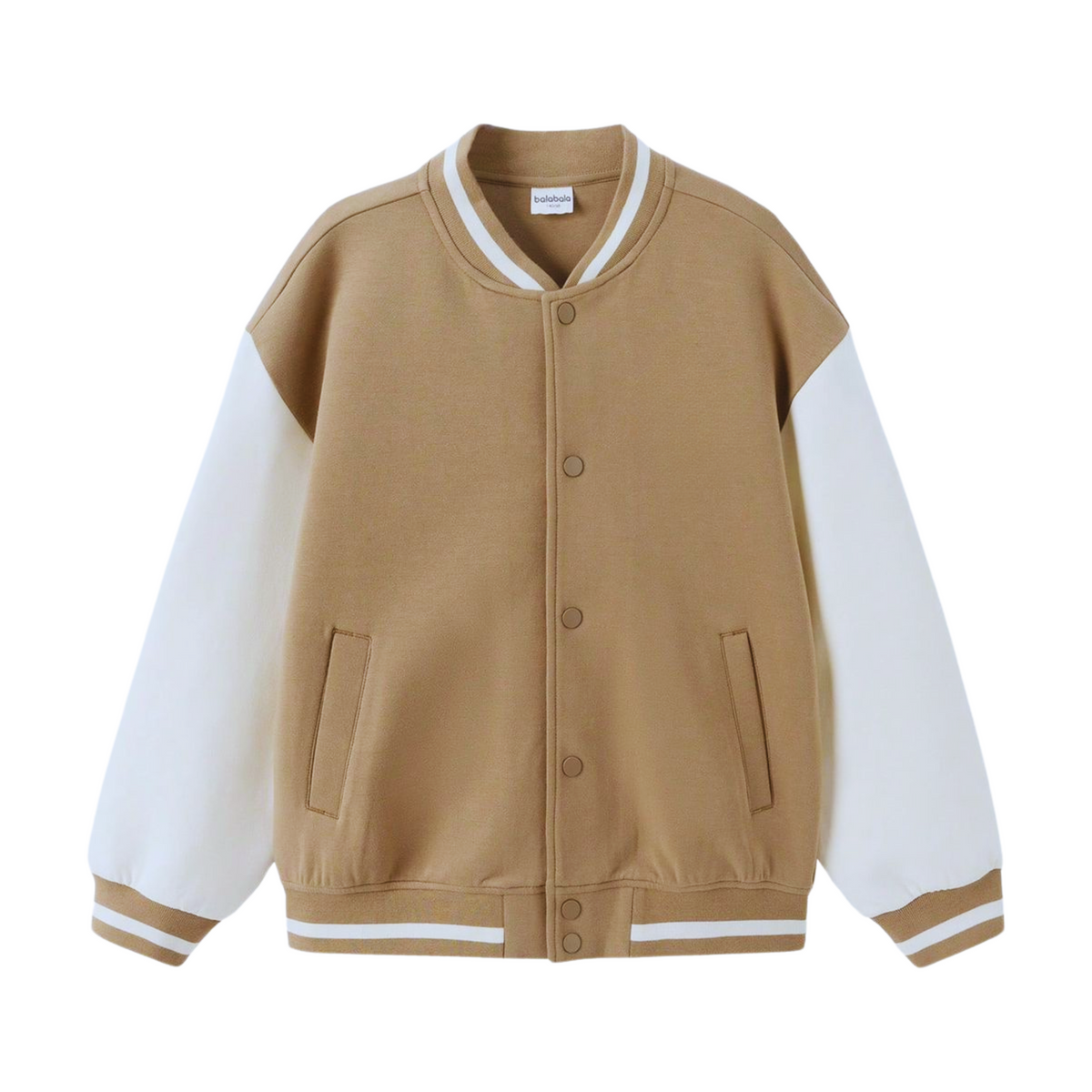 Cream Varsity Jacket