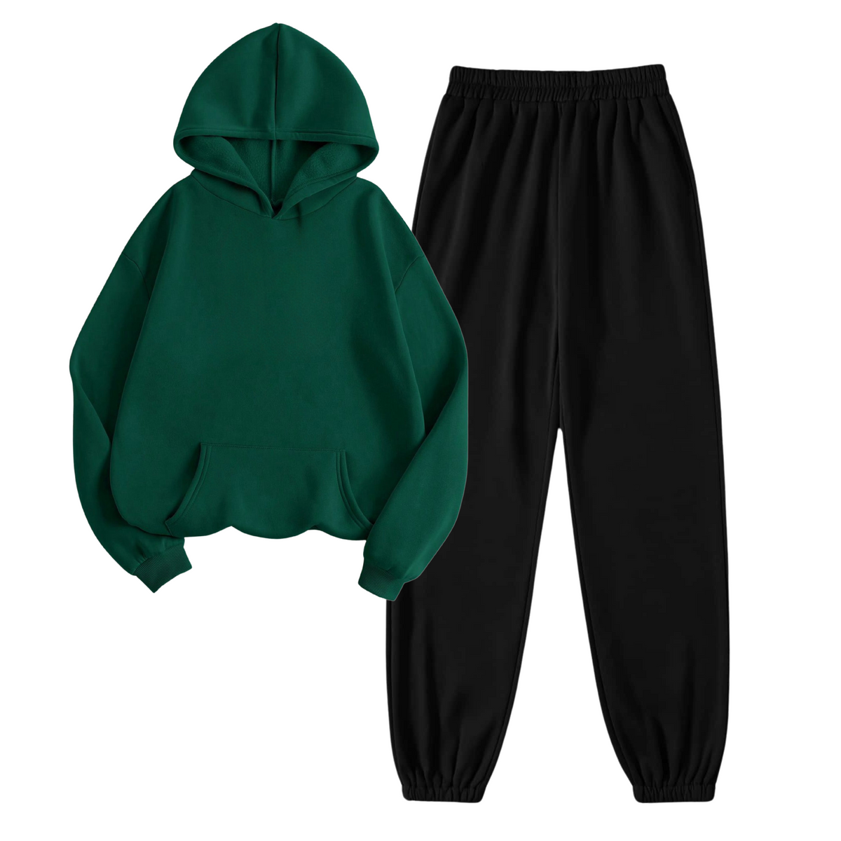 Oversized Hoodie with Black Sweatpants