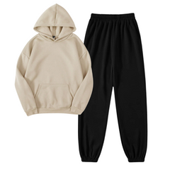 Oversized Hoodie with Black Sweatpants